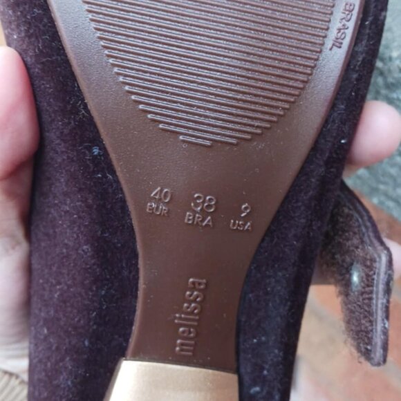 Melissa Hello velvet Heels - Picture 7 of 8